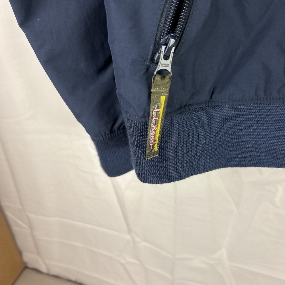 L.L. Bean Women 3-Season Bomber Jacket Size Large‎ Navy Blue 512691 - Picture 6 of 10